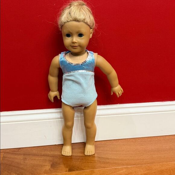 American Girl Doll in gymnastics Shimmering Blue Jacket Truly Me - Picture 5 of 9